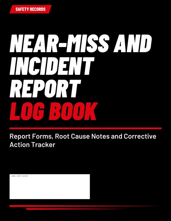 Cover of the Near-Miss and Incident Report Log Book