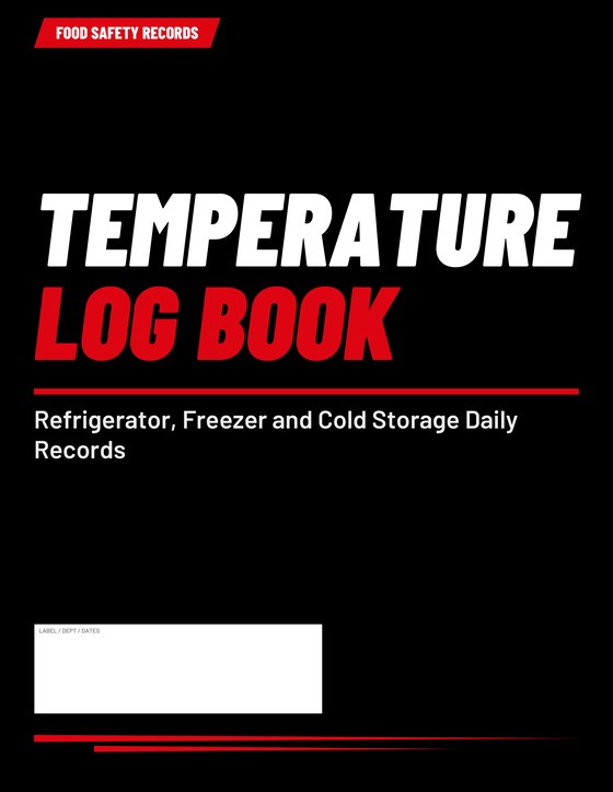 Cover of the Temperature Log Book
