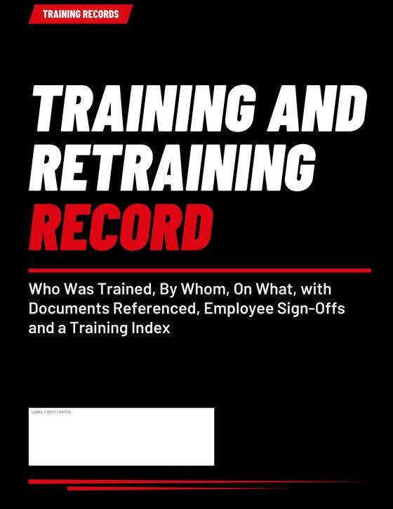 Cover of the Training and Retraining Record